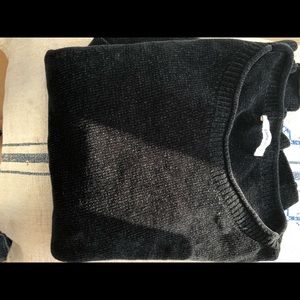 Zara chenille long sleeve black sweater women’s M